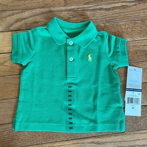 BNWT 3 month baby boys Ralph Lauren green polo